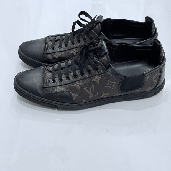 Louis Vuitton Monogram Black and Brown Sneakers - Picture 5 of 6